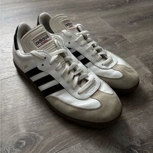 adidas White and Black Classic Samba Sneakers
